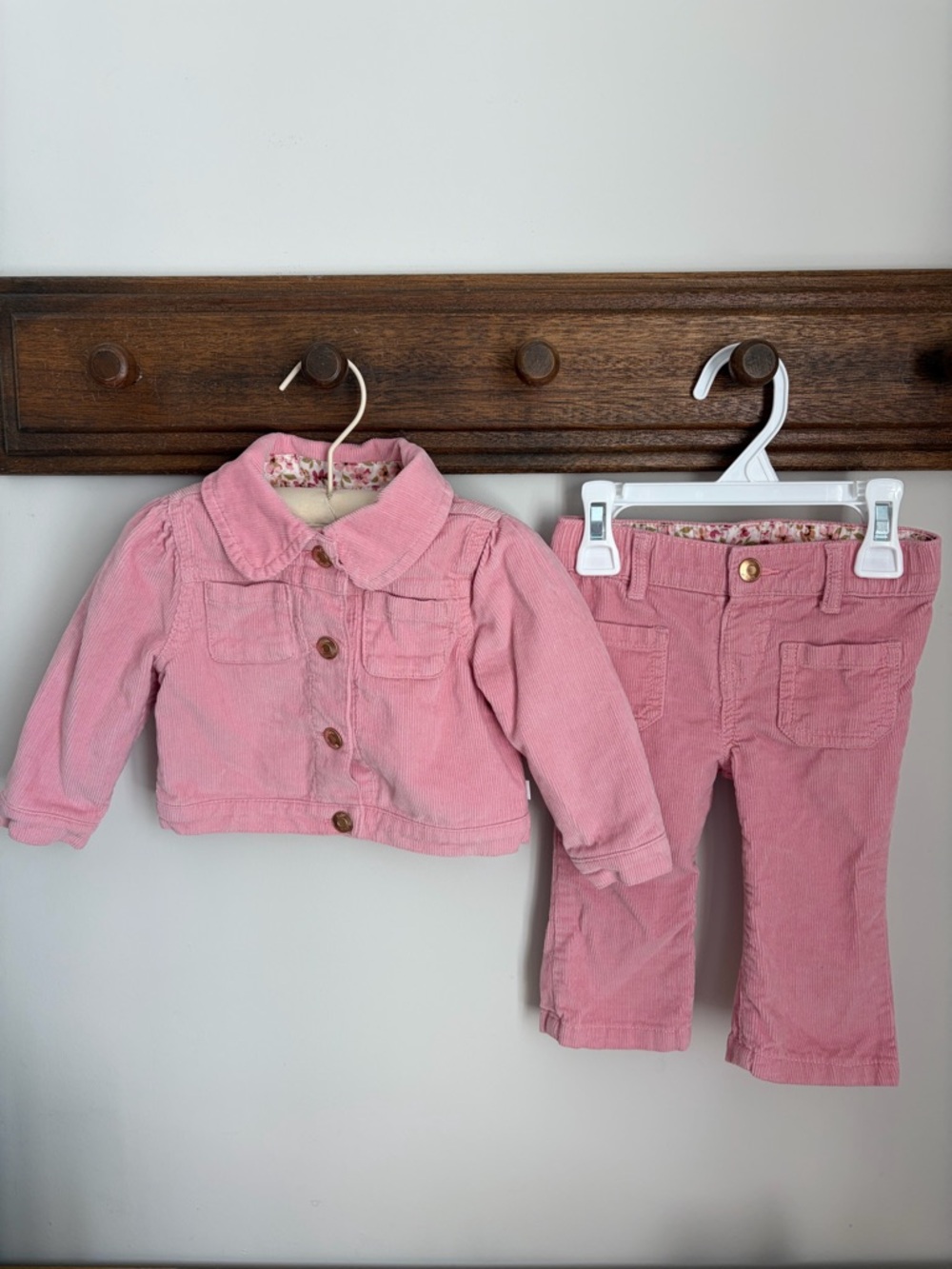 Baby B’Gosh Pink Corduroy Jacket & Pants Set